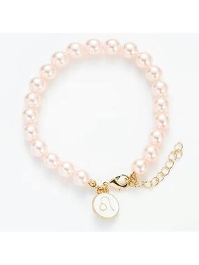 Leo 14k gold horoscope beaded adjustable chain bracelet